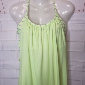 Lululemon Neon Green Combo Athletic Top womens S small Racerback Tank